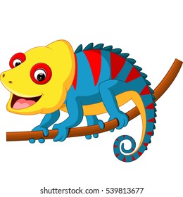 Cute Chameleon Cartoon