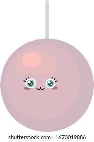 Cute Kronleuchter, Illustration, Vektorillustration auf weißem Hintergrund.