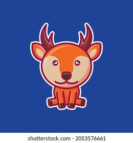 Cute character animal chibi style