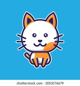 Cute character animal chibi style
