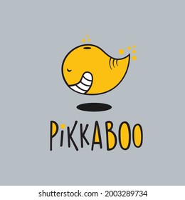 Cute Character Baby Whale Logo Design