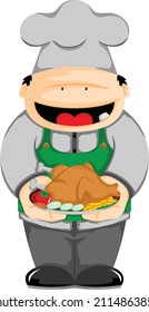 cute character chef vector illustration
