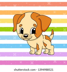 Cute character. Colorful vector illustration. Cartoon style. Isolated on color background. Design element. Template for your design, books, stickers, cards, posters, clothes