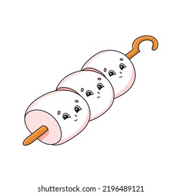 Cute character. Colorful vector illustration. cartoon style. Isolated on white background. Barbecue theme. Template for your design, books, stickers, cards, posters, clothes.