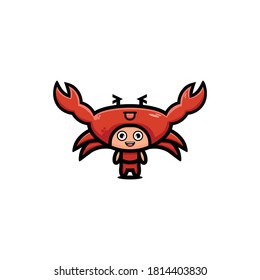 Cute character crab design