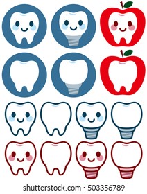 Cute character of dental
