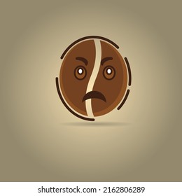 cute character design of coffee "feel more guilty"
