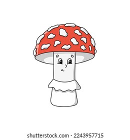 Cute character. Design element. Template for your design, books, stickers, cards, posters, clothes. Cartoon style. Isolated on white background. Vector illustration.