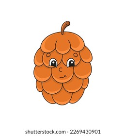 Cute character. Design element. Template for your design, books, stickers, cards, posters, clothes. Cartoon style. Isolated on white background. Vector illustration.