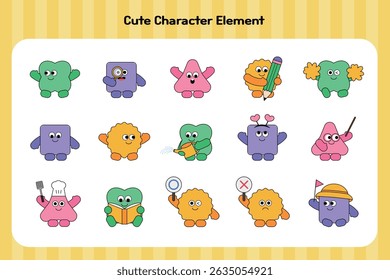 É um design de ilustração de elemento de personagem bonito.