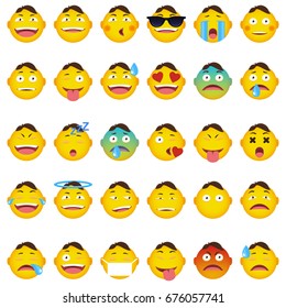 Cute character emoticon collection