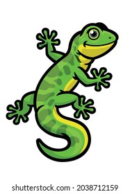 Cute Character of Gecko lizard