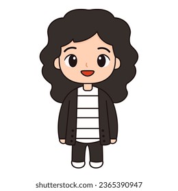 Ilustración de caracteres personalizados para web, aplicación, infografía, etc.