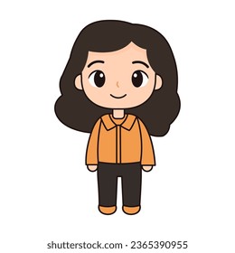 Cute Character Illustration for web, app, infographic etc