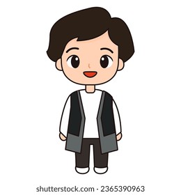 Cute Character Illustration for web, app, infographic etc