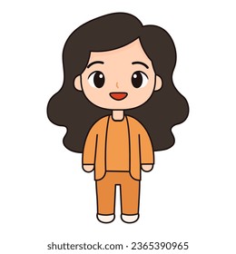Cute Character Illustration for web, app, infographic etc