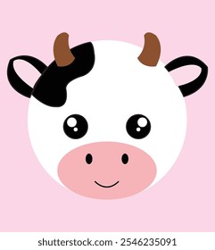 Cute character  image of  cute chibi cow chracter