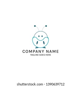 Cute character logo design inspiration. - Vector
