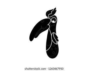 cute character number kids, number one vector silhouette