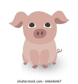 Cute character Piglet for baby friendly design