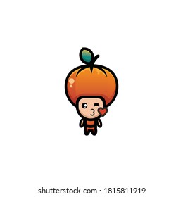 Cute character pumpkin design, pumpkin design