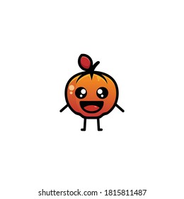 Cute character pumpkin design vector