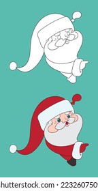 Cute character Santa Claus show