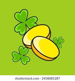 Cute character. Template for your design, books, stickers, cards, posters, clothes. Cartoon style. Isolated on color background. Vector illustration.