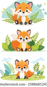 cute character vector cartoon in the form of a wolf by dil's vector