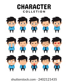 cute character vector illustration collection