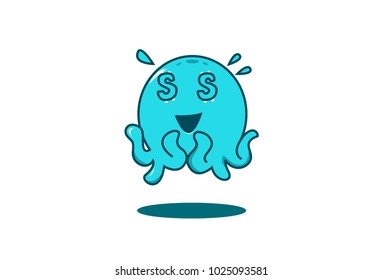 Cute Character . Vector illustration. Isolated on white background.