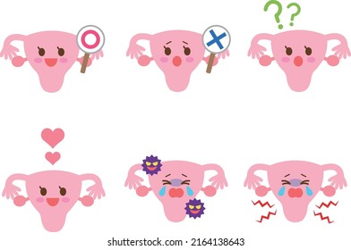 Cute character of the womb