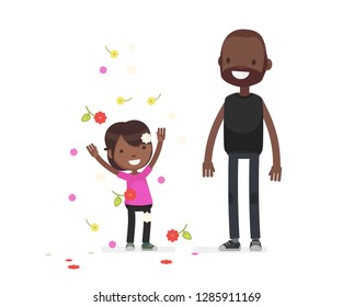 Cute characters celebrating vector illustration