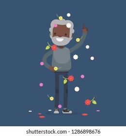 Cute characters celebrating vector illustration