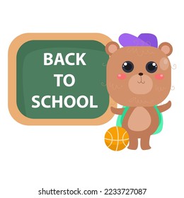 Cute characters and a concept of education for back to school