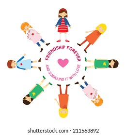 Cute Characters of Friendship