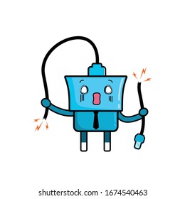 Cute Charger Mascot Vector Design