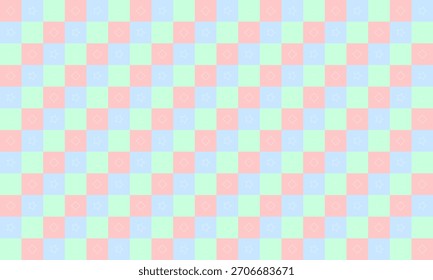 Fondo lindo del patrón del Doodle del tablero de ajedrez