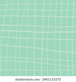 Cute checkered hand drawn pattern. Nice pastel baby background made in vector. Cottagecore cabincore Plaid geometrical simple texture. Crossing lines. Abstract cute delicate pattern 