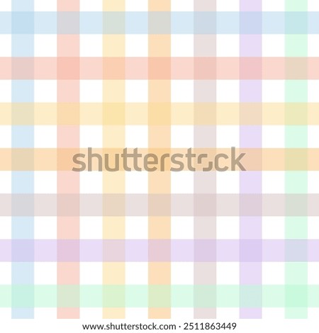 Cute checkered pattern with colored soft pastel