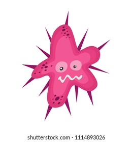 Cute Cheerful Virus, Bacteria and Germs Cartoon Character Illustration, suitable for Game Asset, Book Illustration, Infographic, and Other Health Related Graphic Purpose 