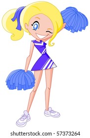 Cute cheerleader