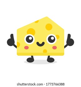 the cute cheese mascot character