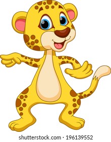 Cute cheetah cartoon