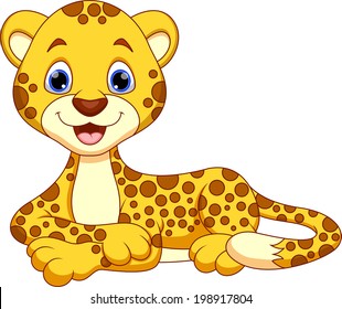 Cute cheetah cartoon