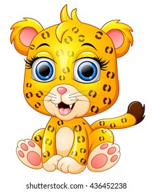 Cute cheetah cartoon