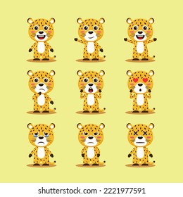 Cute Cheetah Character Bundle Premium