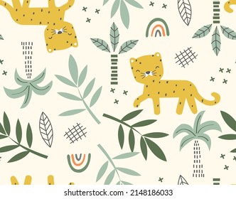 Cute chita en la jungla
