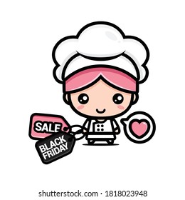 cute chef with black friday discount