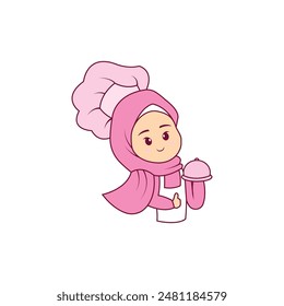 cute chef cartoon restaurant vector illustration design